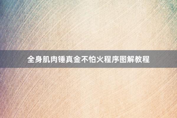全身肌肉锤真金不怕火程序图解教程